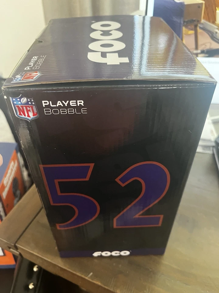 Ray Lewis Ravens Sports Illustrated Cubierta Bobblehead FOCO NUEVO SN/100 NUEVO EN CAJA Foto 2 de 3