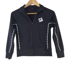 Jordan Track Jacket Unisex Kids 8-10Y Black Jumpman Logo Tape Full Zip 137958
