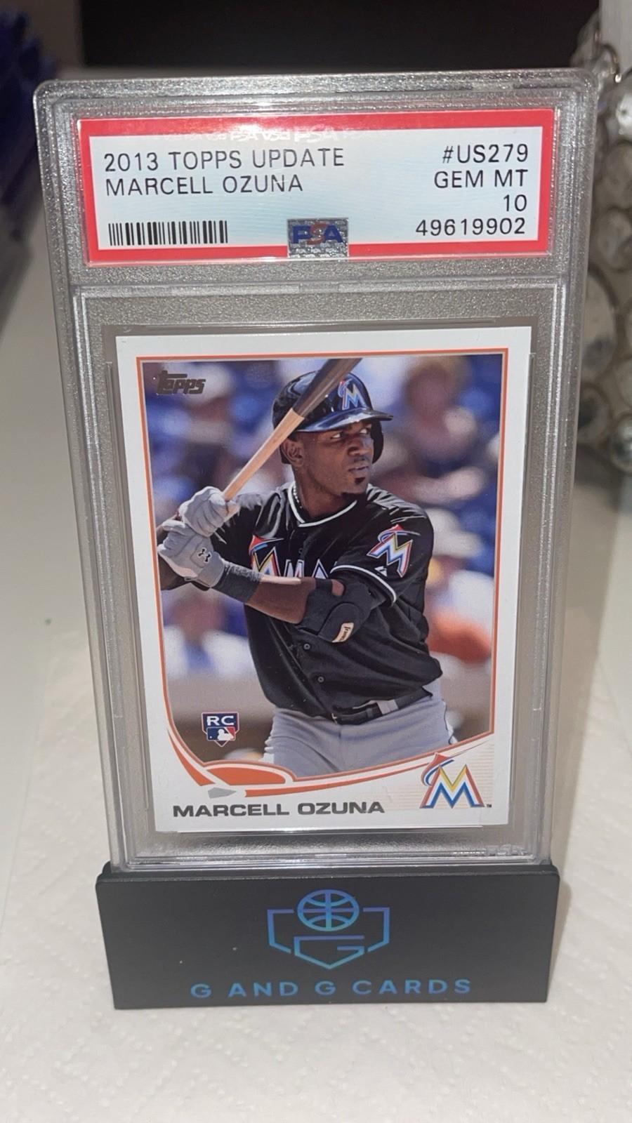 MARCELL OZUNA 2013 TOPPS UPDATE ROOKIE RC US279 PSA 10 GEM MINT MIAMI MARLINS