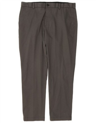 Brooks Brothers Herren Straight Chino Hose W36 L30 Grau Baumwolle TN30