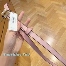 NWT Coach Classic Buckle Cut To Size Reversible Belt, 18 Mm CX058 Powder Pink