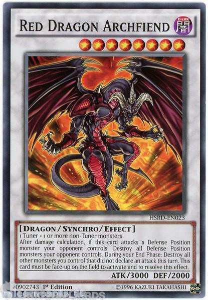 HSRD-EN023 Red Dragon Archfiend 1st edition Mint YuGiOh Card