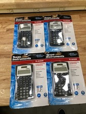 LOT OF 4 Texas Instruments TI-30XIIS Scientific Calculator Black BRAND NEW  