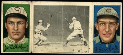 1912 Hassan T202 Stone About to Swing Wildfire Schulte / Jimmy Sheckard