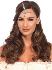 Womens Silver Unicorn Horn Head Piece Halloween Costume