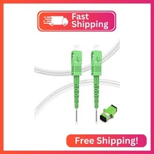 FLYPROFiber- OS2 SC/APC to SC/APC Fiber, 1M/3ft Armored Fiber Optic Internet Cab