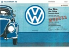 Volkswagen AG, Wolfsburg, 1991, Sample/Specimen (1 Share/50 DM) + Couponb.