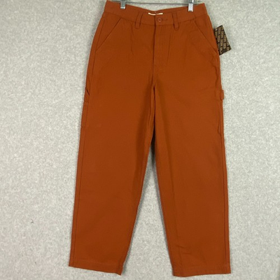 #ad Vans Pants Womens 27 Rust High Rise Carpenter Relaxed Loose Skate Cotton NWT $27.10