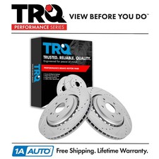 TRQ Front Brake Rotors Set For 2014-2016 Acura MDX 2015-2020 TLX