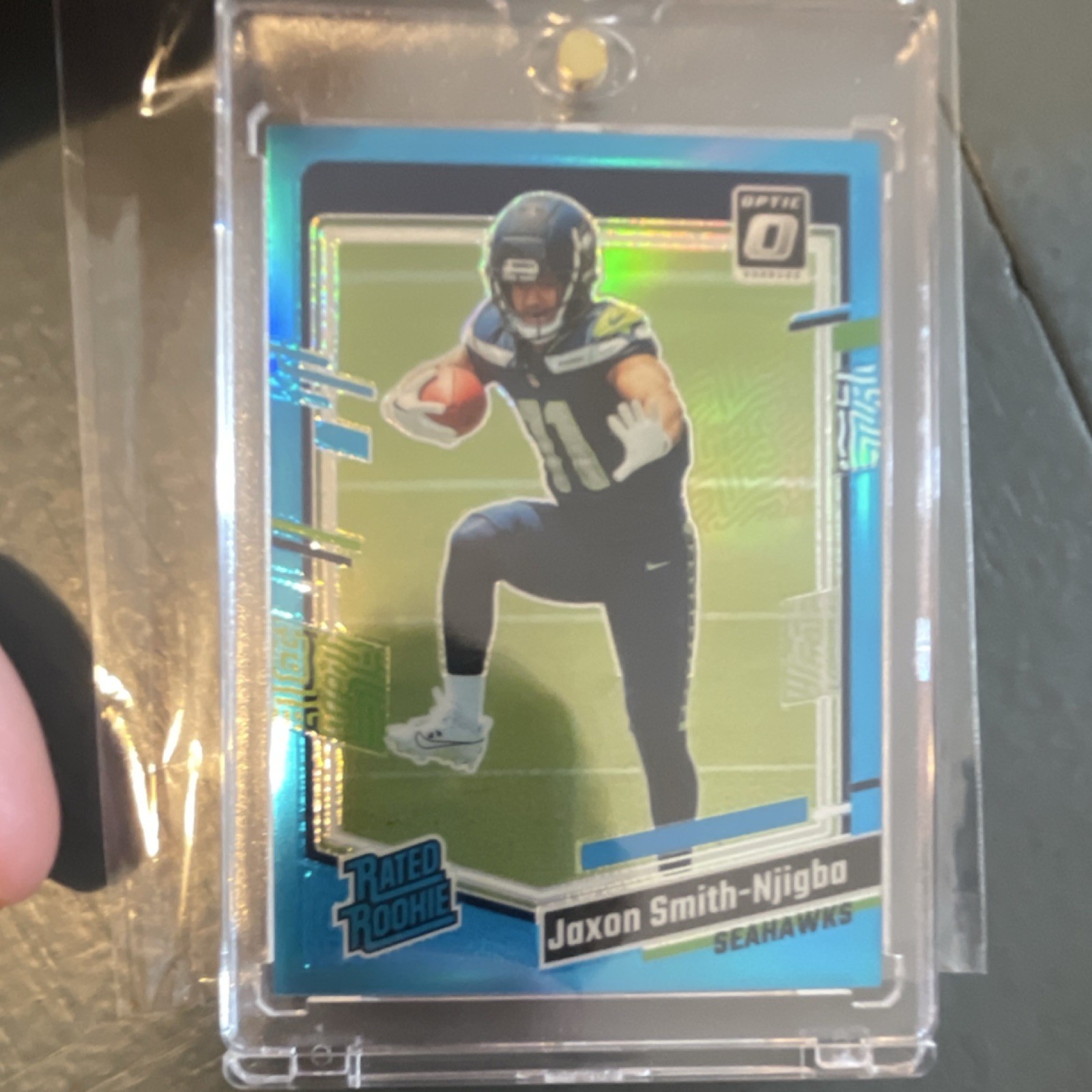 2023 Panini Donruss Optic Rated Rookie Jaxon Smith-Njigba Aqua Prizm #293/299