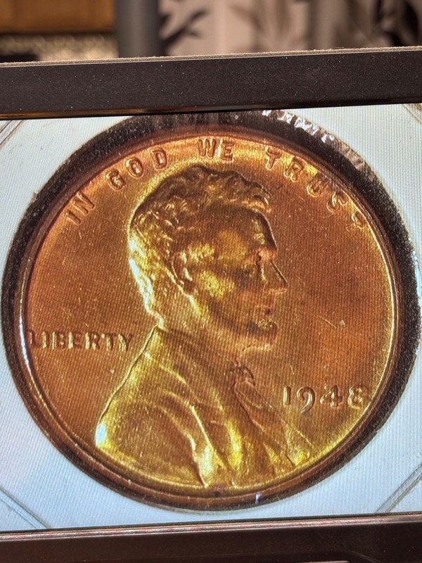 1948 p Lincoln Wheat Penny Double Die Obverse Rare!