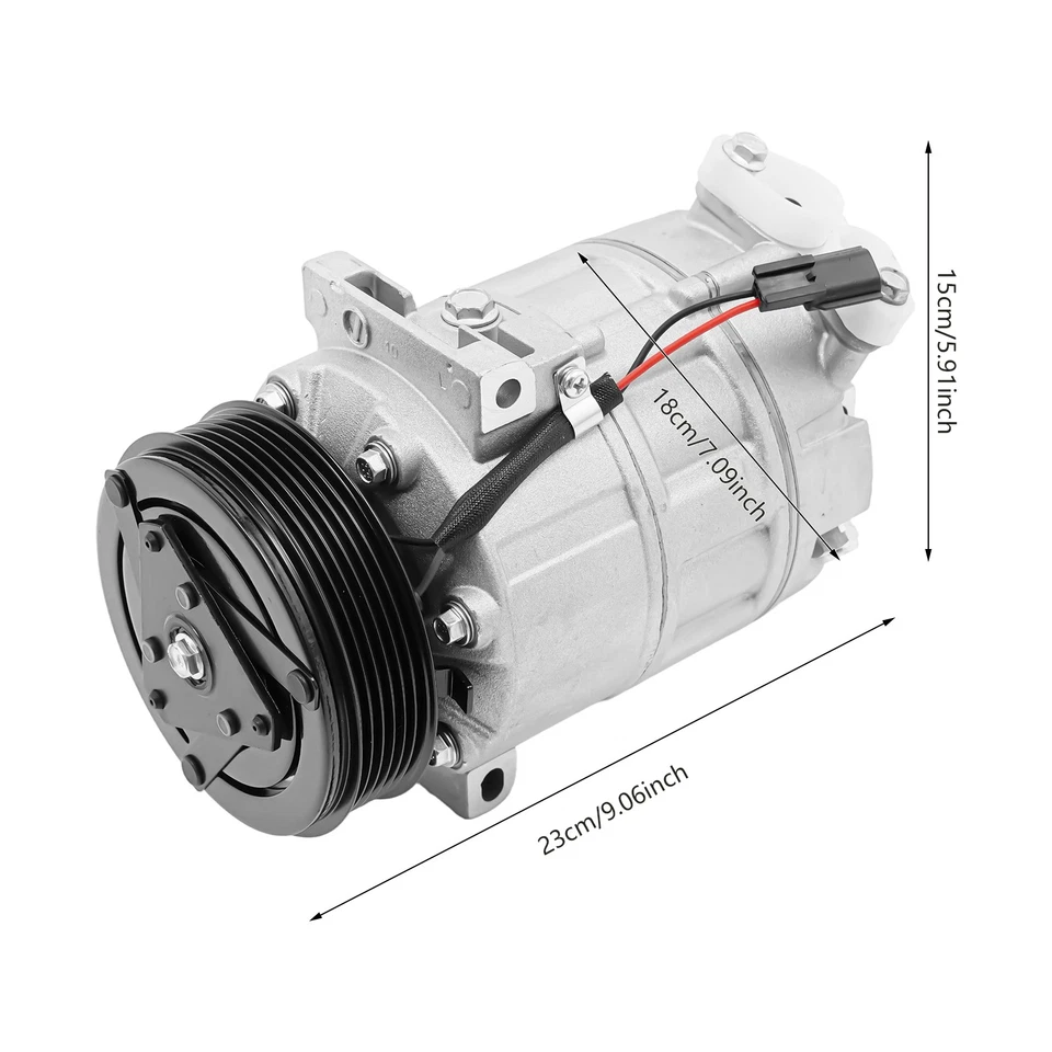Compresor de aire acondicionado de aire acondicionado para Nissan Sentra L4 2007-2011 2,0 L CO 10871C Foto 3 de 4