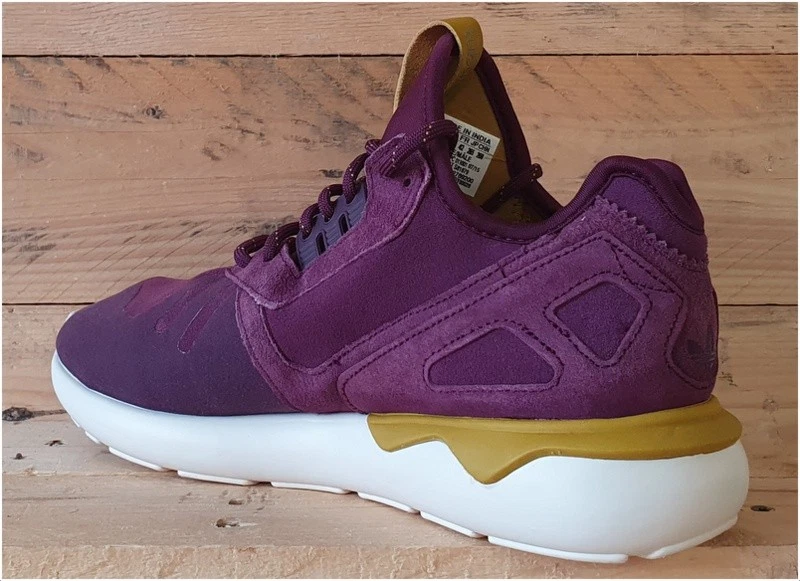 Adidas Tubular Runner Mid Suede Trainers UK8/US8.5/EU42 S81679 Merlot/Yellow - Photo 4/4
