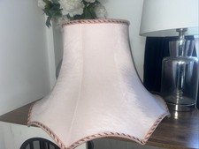 Large Vintage Pink Standard Lampshade