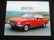 Opel Rekord D berlina coupé station wagon prospetto tedesco 16S 7/1973 brochure 1061