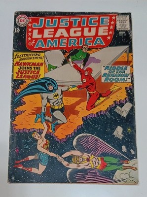 Justice League of America #31 DC Comics 1964 Hawkman Joins JLA Silver Age Key VG