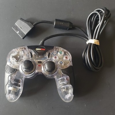 Game Stop PS2 Chameleon Pro Limited Edition Clear Wired Controller 801671