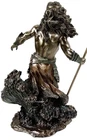 LARGE 20 Poseidon W Trident GREEK MYTHOLOGY God of Sea Statue Bronze Finish