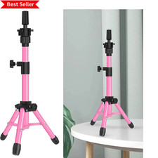 25 Inch Wig Stand Tripod, Adjustable Mannequin Head Stand, Wig Head Stand