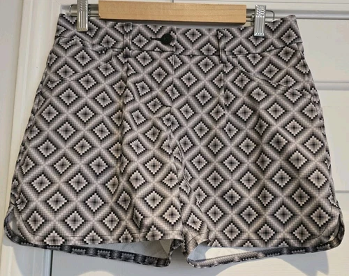 Pantaloncini da golf donna Puma taglia 0 grigio fantasia geometrica