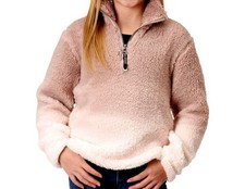 Roper Western Jacket Girls Fuzzy Polar Fleece Pink 03-298-0250-6171 PI