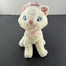 Disney Store Aristocats Marie 7" Small White Cat Kitten Plush Pink Bow