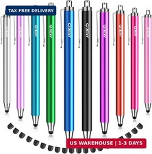 Stylus Pens for Touchscreens, 10 Pack Thin Rubber Tip Stylus Replaceable Tip