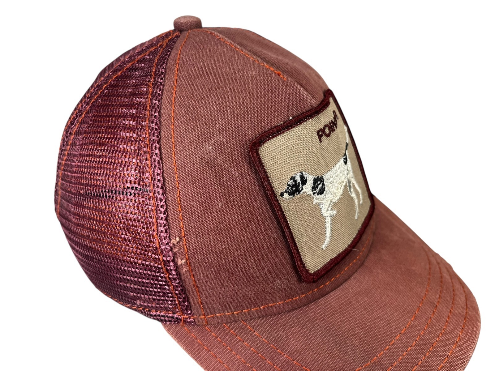 GOORIN BROS Red Big-Patch POINTER-DOG TRUCKER HAT… - image 3
