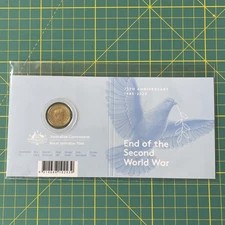 2020 RAM End Of The Second World War $2 C Mint Mark UNC Coloured Coin On Card