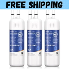 Whirlpool EDR1RXD1 Refrigerator Water Filter 1 | OEM Certified | 3-Pack Genuine