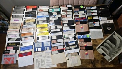 Huge Lot 87 Commodore 64 Games Entertainment Software 5.25'' Disks - Untested