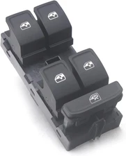 RuiWen VWWS018 Power Window Switch Compatible with VW Golf GTI black 