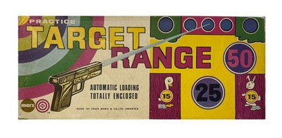 Vintage 1950'S Louis Marx Toys - Practice Target Range Game - Fantastic 
