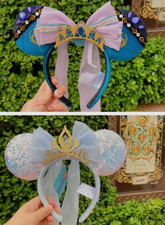 Authentic Hongkong Disney World Of Frozen Elsa  Anna Minnie Ear Headband New