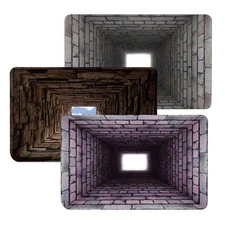 3D Optical Illusion Endless Abyss Non-Slip Door Mat Washable Durable Rug