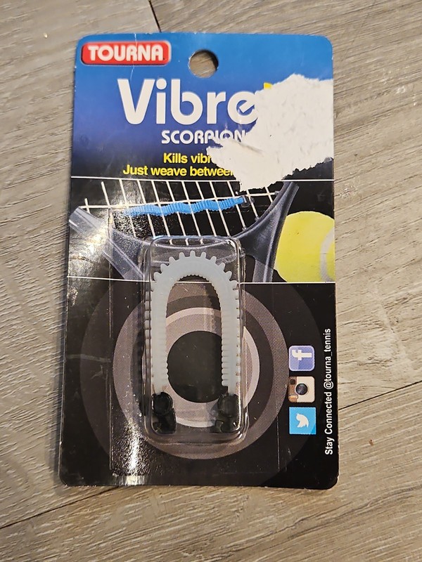 Tourna VIBREX Scorpion Vibration Dampener WHITE New