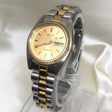 Seiko 5 Ladies Automatic Watch Date Day Silver Tone 4206 0510