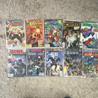DC Comics Identity Crisis #2 Comic Book Lot 10 - Batman, Superman, Robin