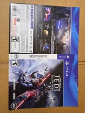 Star Wars Jedi: Fallen Order Box Art Insert PS4 PlayStation 4 Original