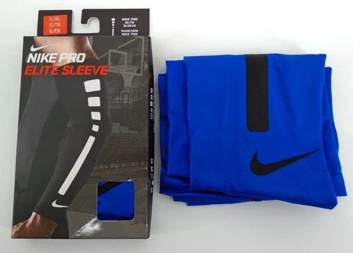 Nike Pro Elite Arm Sleeves Adult Men's L/XL Basketball Game Royal/Black