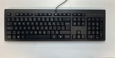 AY2Y7AA ABC HP 125 Wired Keyboard USB-A Full Size 3-Zone Layout Black