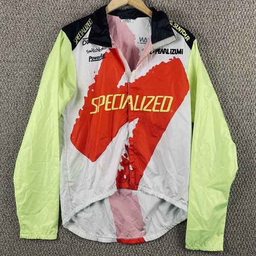 Vintage Pearl Izumi Specialized Cycling Windbreaker Jacket Hook Loop E159