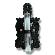 Vintage Cast Iron Trivet Kitchen Sand Egg Timer Kitchen Decor