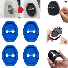 4 Pcs Silicone Door Latches Protective Cover - Door Lock Cover Pro Color: Blue