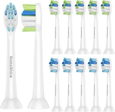 12pk Replacement Brush Heads for Philips Sonicare | Plaque Control Fit