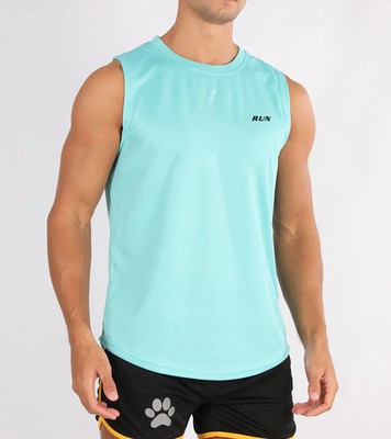 Men's Summer Fitness Vests, Fitness Training Clothes, Speed Fitness, Loose Sleev