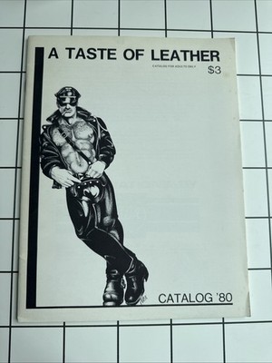 a taste of leather Cat. 1980 Published By Trading Post Enterprises w Art By Rex