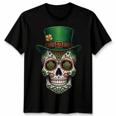 Born In Ireland Sugar Saint Patricks Day Herren Damen T-Shirt von Dead Design