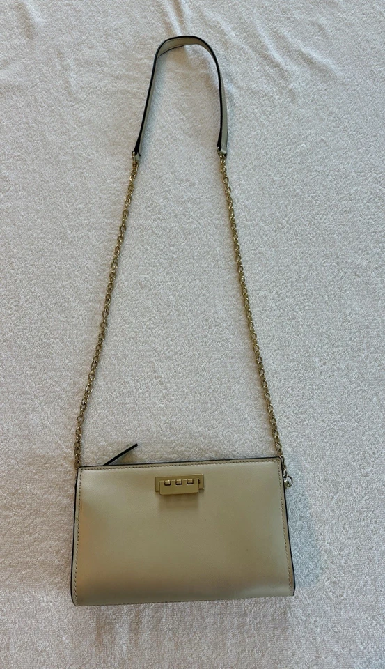 Cartera ZAC POSEN Eartha Icónica Grande Teléfono Cartera Bandolera Dorado Taupe Foto 3 de 4