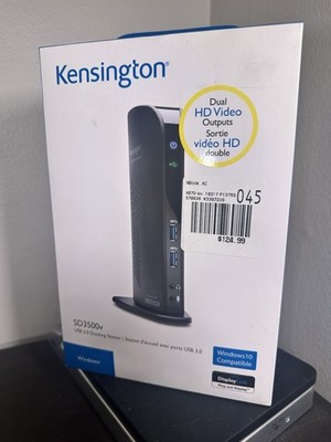 Kensington SD3500v USB 3.0 Docking Station Dual Video Outputs   New Sealed